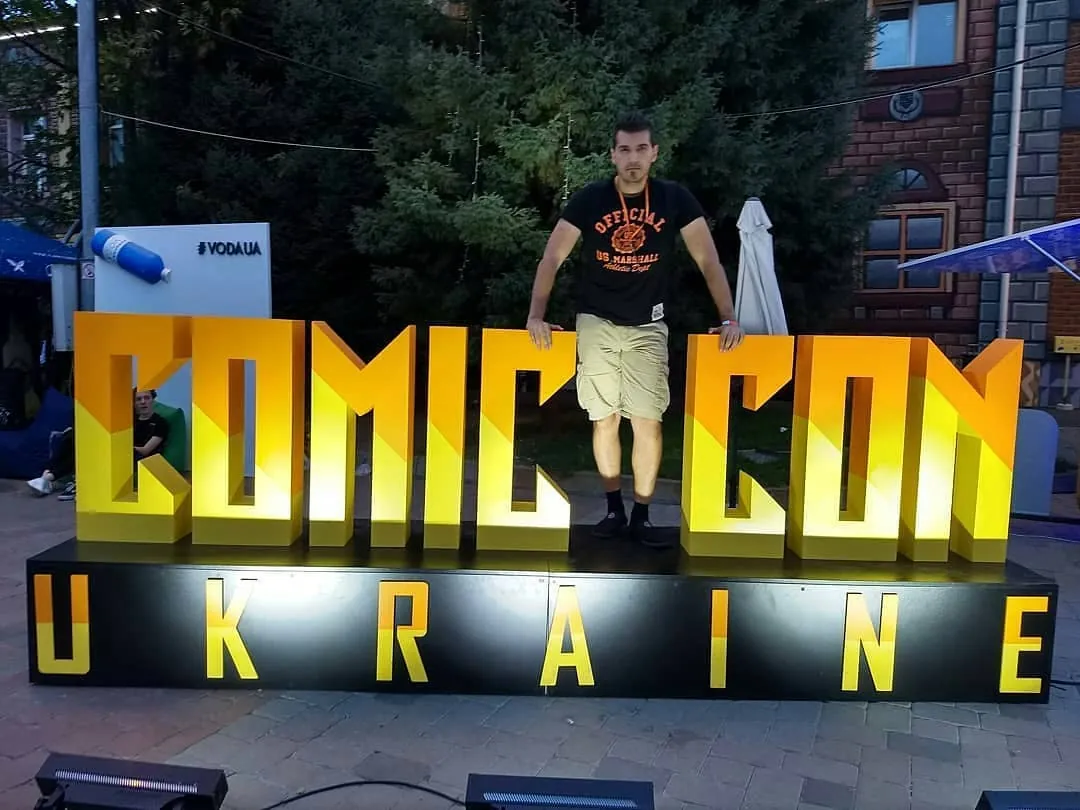 ComicCon Ukraine 3D letters — event decor project built by SLY Production, photo 5