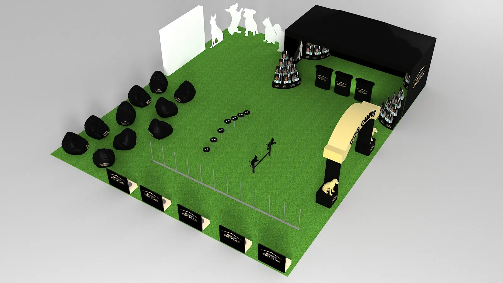 Dog campus Purina — event decor project built by SLY Production, photo 2