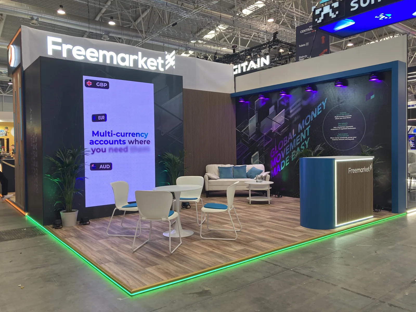 FREEMARKET — exhibition stands project built by SLY Production, photo 2