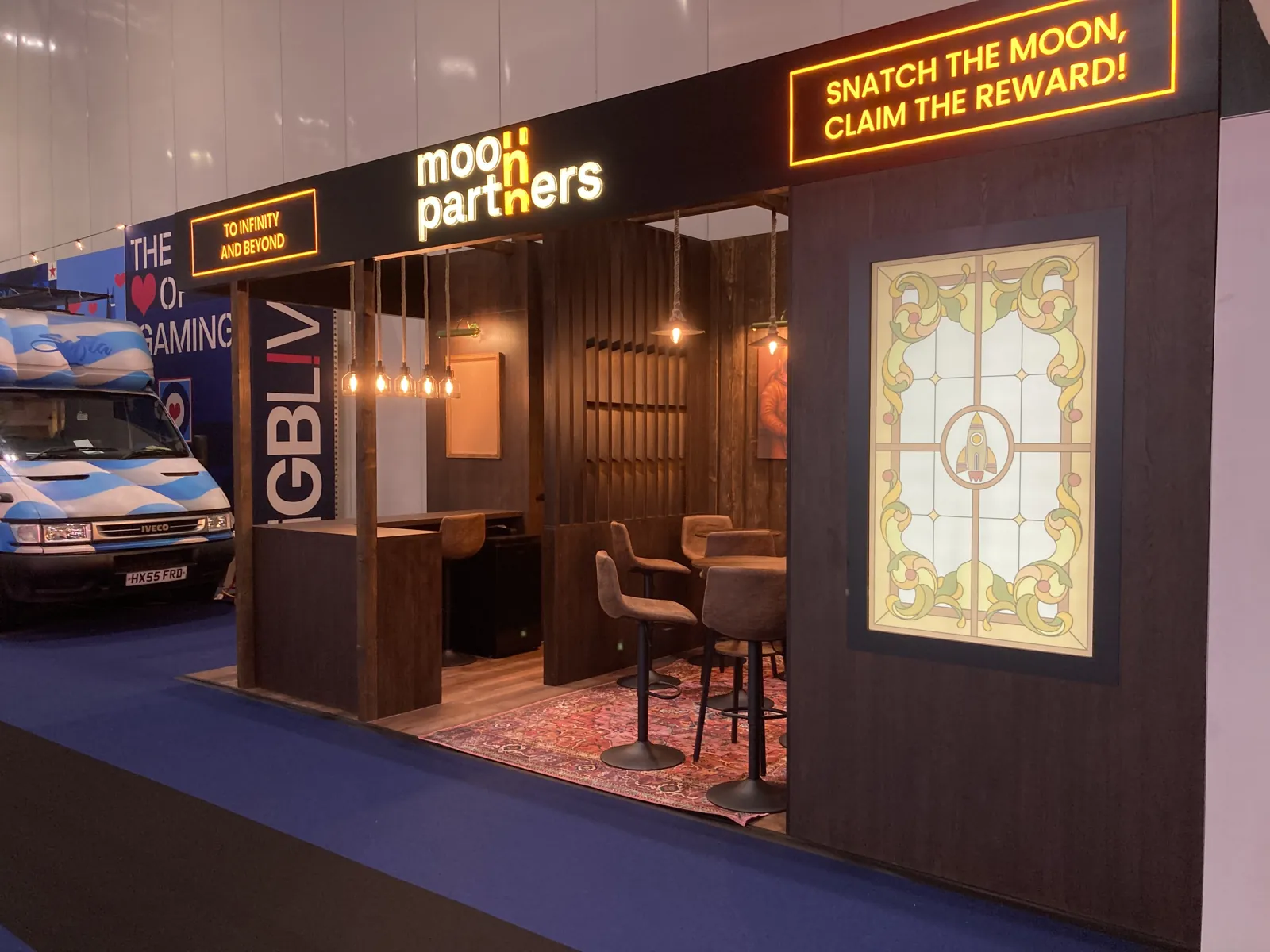 Moon Partners IGB London 2025 — exhibition stands project built by SLY Production, photo 5